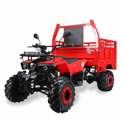 Picture of All-terrain ATV with bucket, off-road four-wheel vehicle, gasoline cargo truck, agricultural vehicle, manufacturer direct sales, Little Ares 125ATV