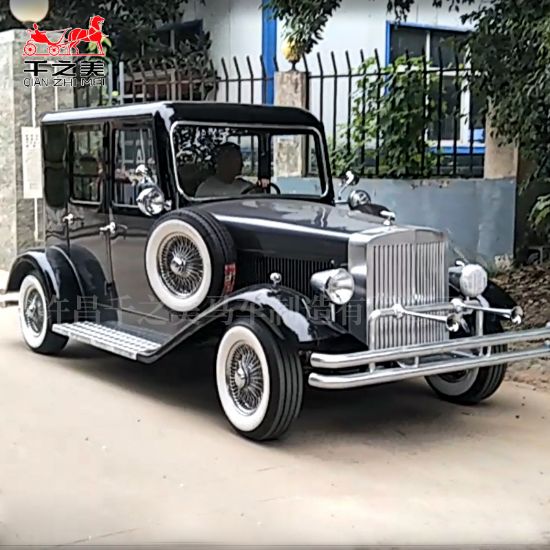 Picture of Big Shanghai Electric Retro Classic Car Vintage Classical Four-wheeled Car Business Event Film and Television Props Viewing Pick-up and Drop-off