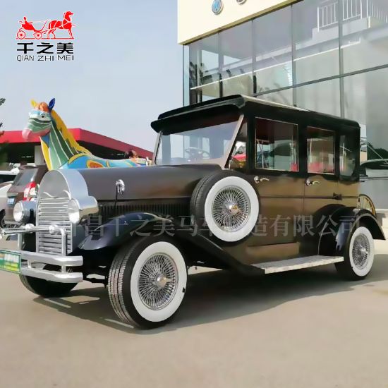Picture of Big Shanghai Electric Retro Classic Car Vintage Classical Four-wheeled Car Business Event Film and Television Props Viewing Pick-up and Drop-off