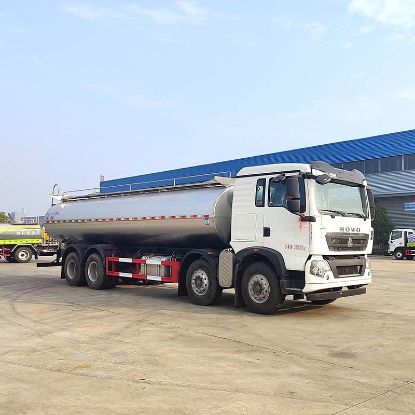 Picture of 22 square fresh milk transport truck Hydraulic concave forming Power Ball CIP In-situ Cleaning Technology Polishing process