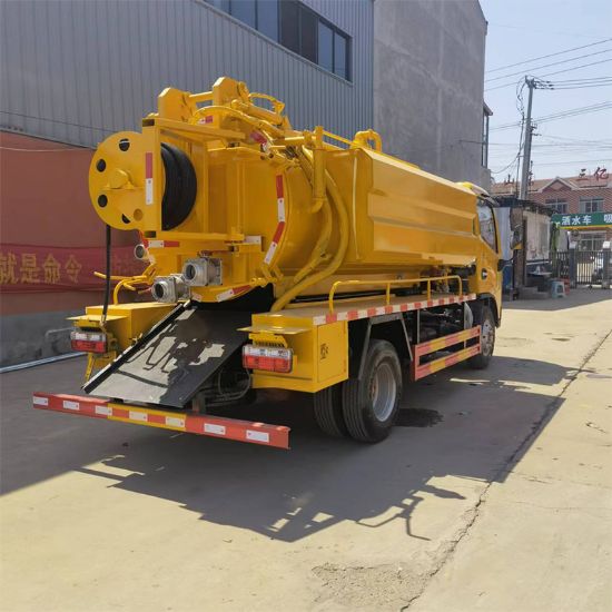 Picture of Toilet suction dredging suction truck 10 square high-pressure dredging large fecal suction truck Dongfeng cleaning and suction Car price