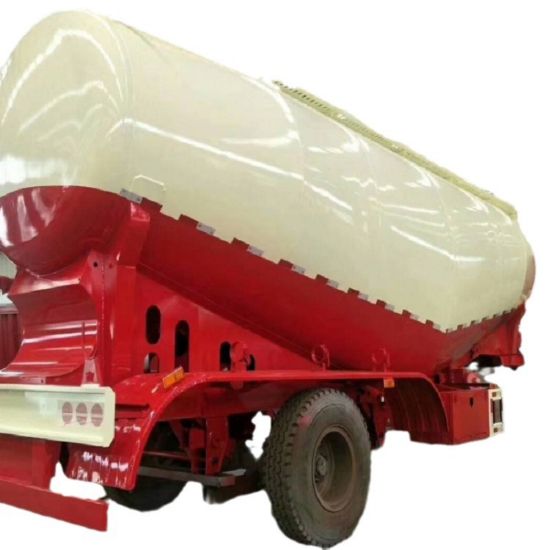 Picture of 40 cubic powder material transport truck bulk cement tank semi-trailer semi-trailer