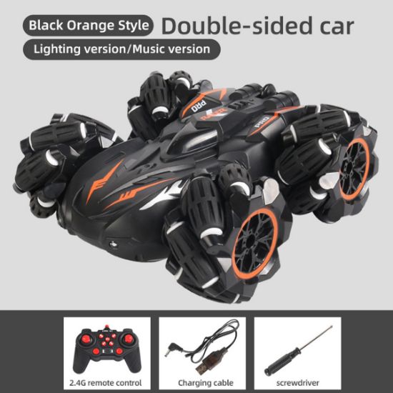Picture of Children's double-sided stunt drift remote control car four-wheel drive off-road vehicle boy car toy stall wholesale