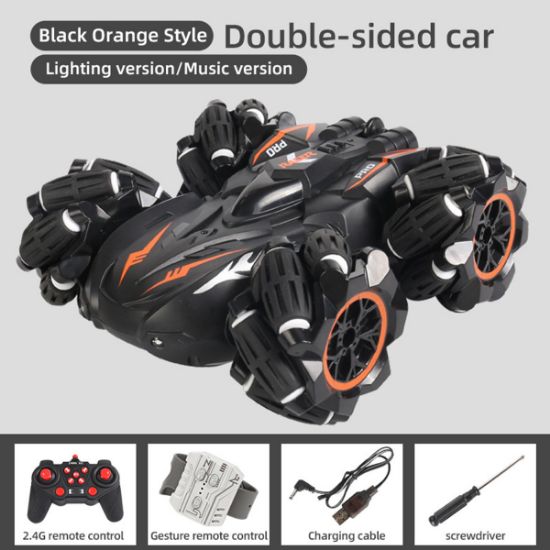 Picture of Children's double-sided stunt drift remote control car four-wheel drive off-road vehicle boy car toy stall wholesale