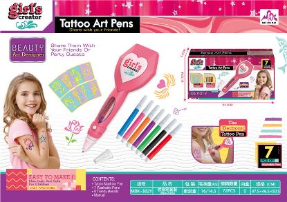 Picture of Tattoo Pen Set Pretend Play Toy (2 AAA Batteries Not Included)