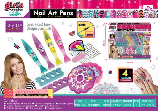 Picture of Nail Art Brush Set Pretend Play Toy