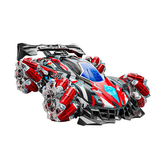 Picture of Large Size - Car Shell with Lights (Adjustable) and Spray Music Drift Racing Car (Remote Control) - Dual Remote