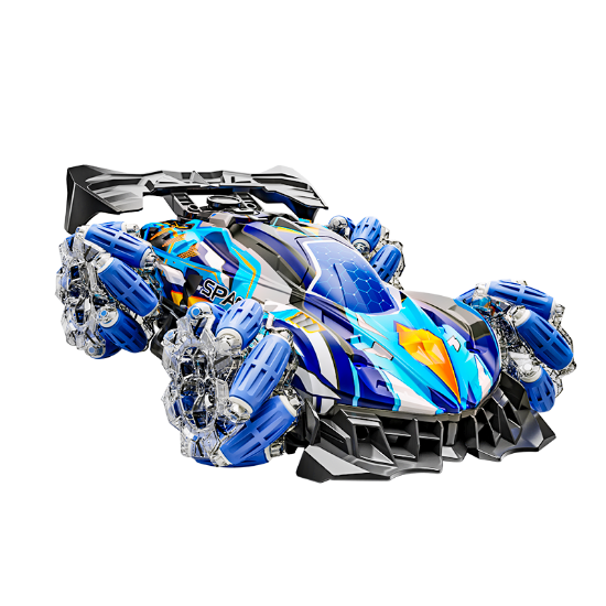Picture of Large Size - Car Shell with Lights (Adjustable) and Spray Music Drift Racing Car (Remote Control) - Dual Remote