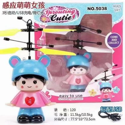 Picture of Little Girl - Remote Control Flying Toy Aircraft