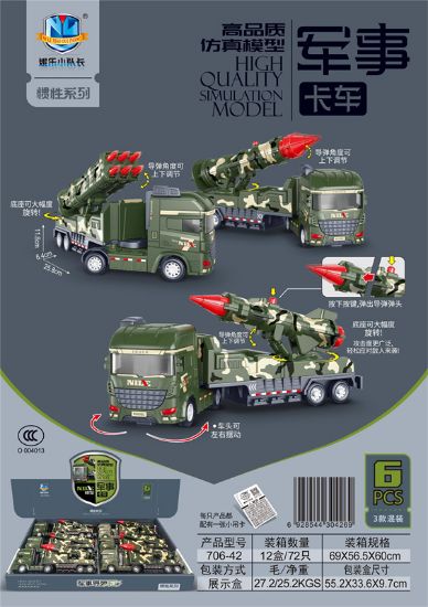 Picture of High-Quality Simulation Model Inertia Military Truck Series 6pcs