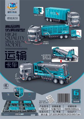 Picture of High Quality Simulation Model Inertia Transport Truck Series 6pcs
