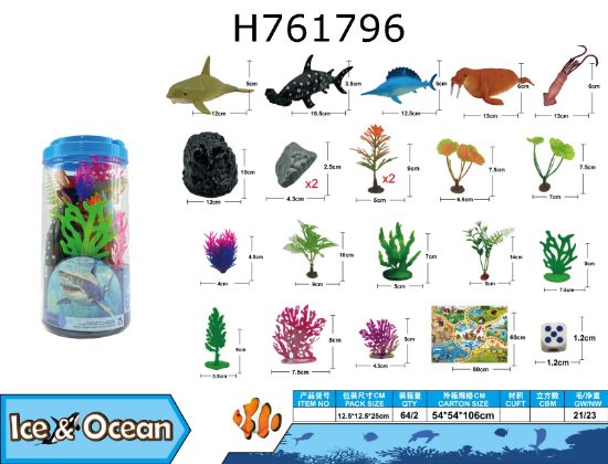 Picture of 22 Pieces of Ocean Animal Costumes