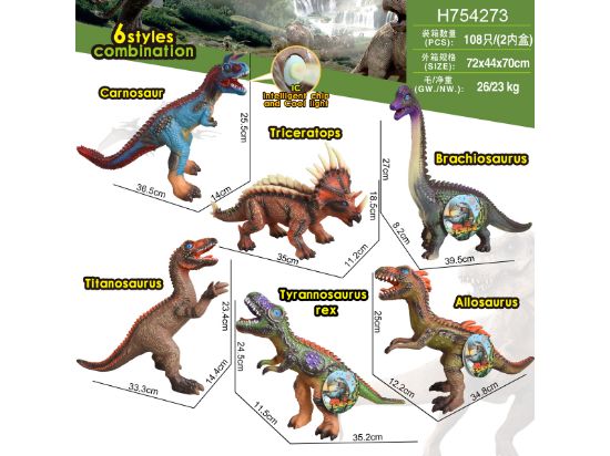 Picture of Soft Rubber Dinosaur with Light and Sound Effects