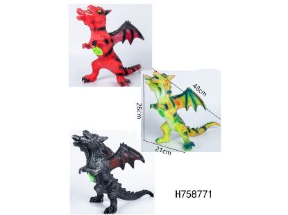 Picture of Rubber Filled Double Head Dragon with IC Single Sound